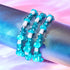 Bracelet de luxe en forme de champignon en verre Firefly en argent sterling 925